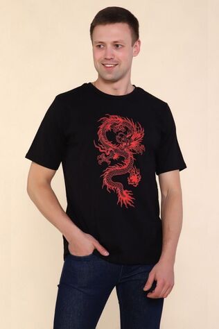 НАТАЛИ Футболка 2224 Тату дракона #1232142
