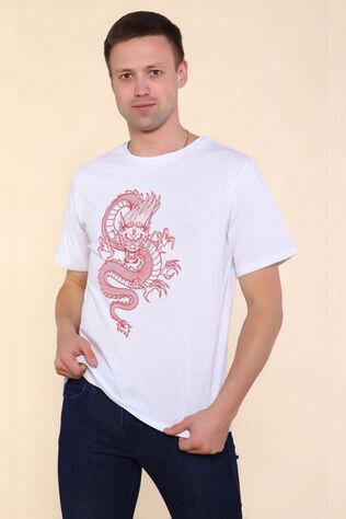 НАТАЛИ Футболка 2224 Тату дракона #1232143