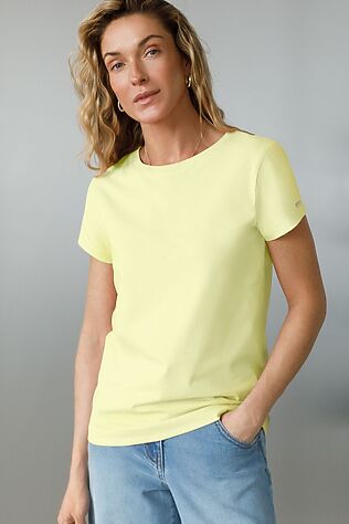 VILATTE Базовая футболка полуприлегающая из премиального хлопка с эластаном #1232274