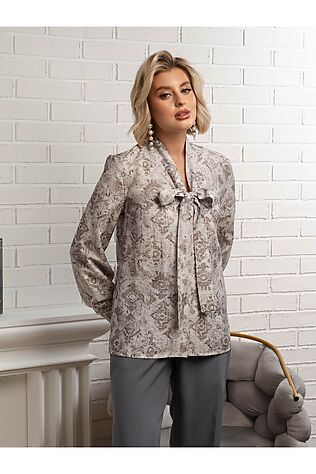 LADY TAIGA Рубашка с бантом Рузанна #1233090
