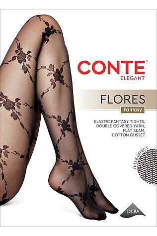 CONTE ELEGANT CONTE FLORES Колготки женские #1234621