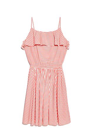 CONTE ELEGANT CONTE LPL 911 Ультрамодное платье в полоску на тонких бретелях #1236799