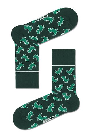 DIWARI DIWARI HAPPY Хлопковые носки с рисунком «Динозавры» #1237548