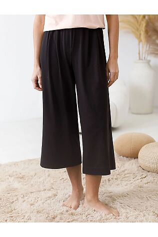 VILATTE Укороченные широкие брюки кюлоты на резинке из 100% хлопка #1237690