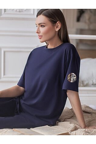 VILATTE Футболка оверсайз с принтом из премиального 100% хлопка #1237727