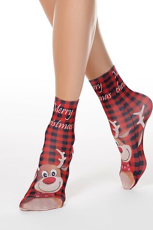 CONTE ELEGANT CONTE FANTASY 70 Носки с новогодними рисунками #1238407