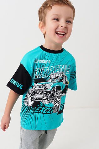 PLAYTODAY Фуфайка трикотажная для мальчиков (футболка) #1239602