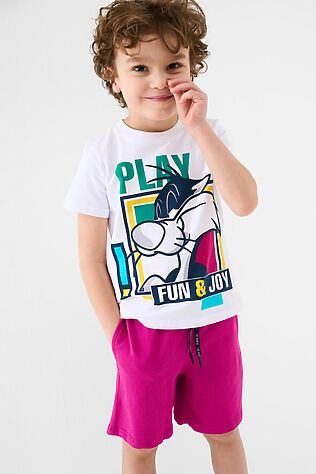 PLAYTODAY Комплект трикотажный для мальчиков: фуфайка (футболка), шорты #1239620