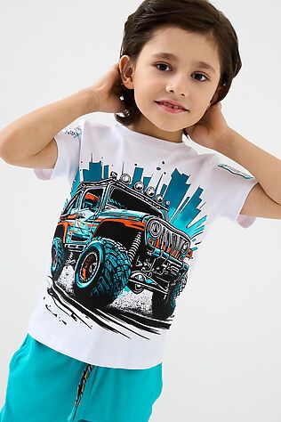 PLAYTODAY Комплект трикотажный для мальчиков: фуфайка (футболка), брюки #1239623