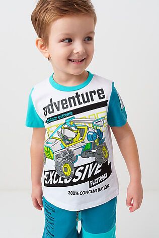 PLAYTODAY Комплект трикотажный для мальчиков: фуфайка (футболка), шорты #1239630