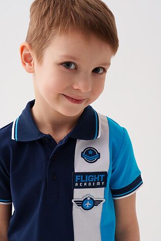 PLAYTODAY Джемпер трикотажный с воротником поло для мальчиков #1239634