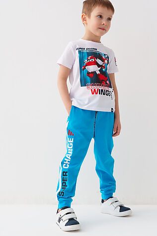 PLAYTODAY Комплект трикотажный для мальчиков: фуфайка (футболка), брюки #1239651