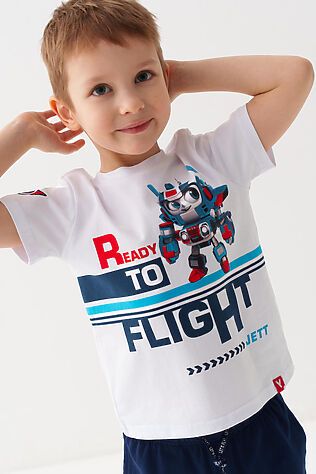 PLAYTODAY Комплект трикотажный для мальчиков: фуфайка (футболка), брюки #1239652