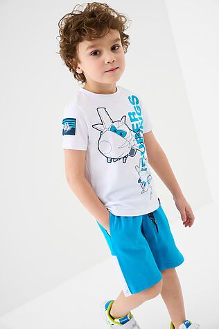 PLAYTODAY Комплект трикотажный для мальчиков: фуфайка (футболка), шорты #1239655