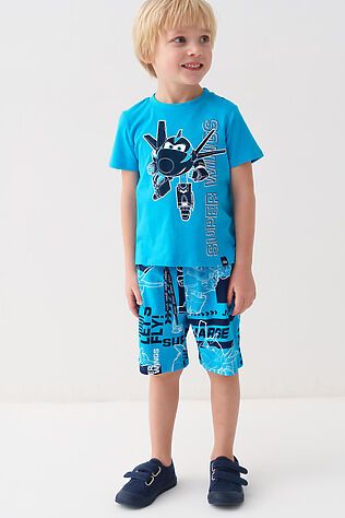 PLAYTODAY Комплект трикотажный для мальчиков: фуфайка (футболка), шорты #1239656