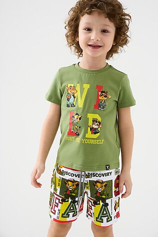 PLAYTODAY Комплект трикотажный для мальчиков: фуфайка (футболка), шорты #1239803