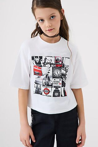 PLAYTODAY Фуфайка трикотажная для девочек (футболка) #1239825