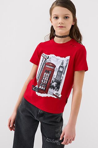 PLAYTODAY Фуфайка трикотажная для девочек (футболка) #1239826