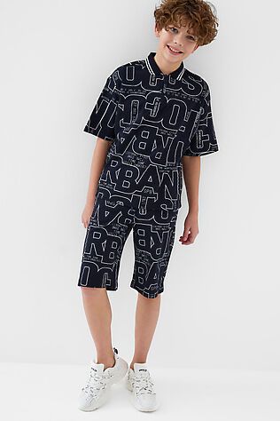 PLAYTODAY Комплект трикотажный для мальчиков: джемпер с воротником поло, шорты #1239833