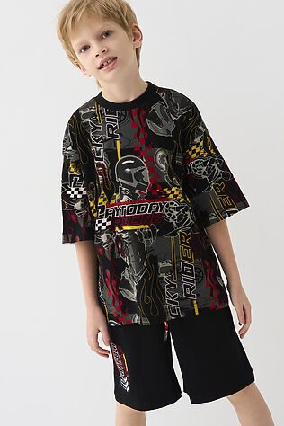 PLAYTODAY Комплект трикотажный для мальчиков: фуфайка (футболка), шорты #1239868