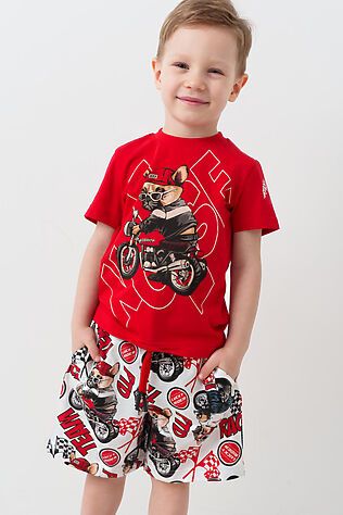 PLAYTODAY Комплект трикотажный для мальчиков: фуфайка (футболка), шорты #1239875