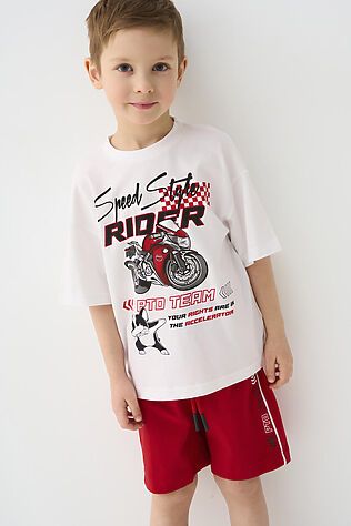 PLAYTODAY Комплект трикотажный для мальчиков: фуфайка (футболка), шорты #1239878