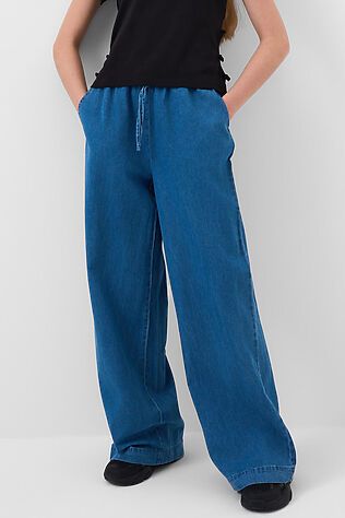 PLAYTODAY Брюки текстильные джинсовые для девочек #1239936