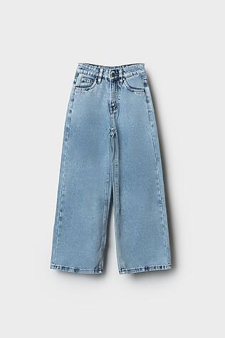 PLAYTODAY Брюки текстильные джинсовые для девочек #1240004