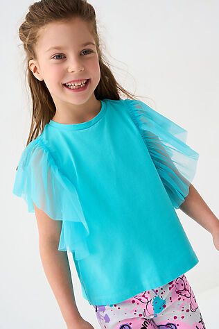 PLAYTODAY Джемпер трикотажный для девочек (футболка) #1240007