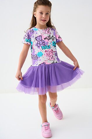 PLAYTODAY Платье трикотажное для девочек #1240014