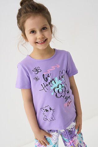 PLAYTODAY Фуфайка трикотажная для девочек (футболка) #1240030