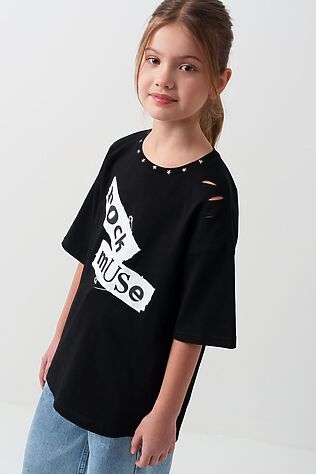 PLAYTODAY Фуфайка трикотажная для девочек (футболка) #1240051