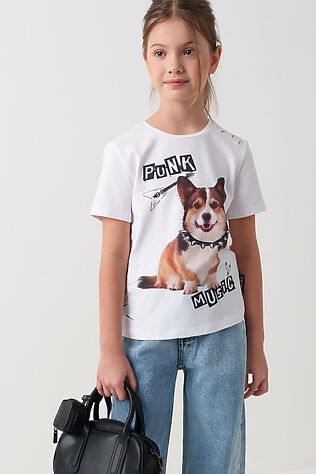 PLAYTODAY Фуфайка трикотажная для девочек (футболка) #1240052