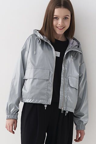 PLAYTODAY Куртка текстильная с полиуретановым покрытием для девочек (ветровка) #1240103