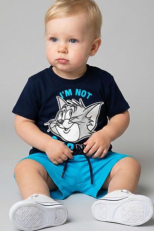 PLAYTODAY Комплект детский трикотажный для мальчиков: джемпер (футболка), шорты #1240111