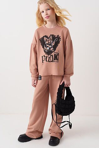 PLAYTODAY Комплект трикотажный для девочек: толстовка, брюки #1240165