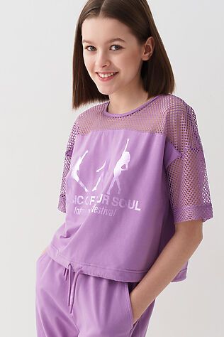 PLAYTODAY Джемпер трикотажный для девочек (футболка) #1240222