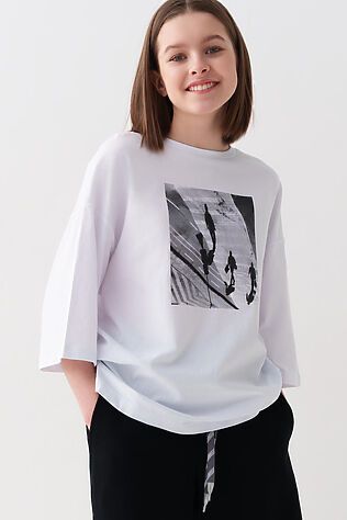 PLAYTODAY Фуфайка трикотажная для девочек (футболка с длинными рукавами) #1240274