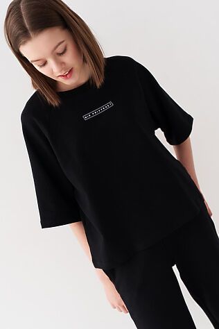 PLAYTODAY Комплект трикотажный для девочек: фуфайка (футболка), брюки #1240280