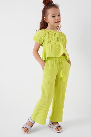 PLAYTODAY Комплект текстильный для девочек: блузка, брюки #1240282