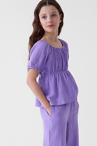 PLAYTODAY Комплект текстильный для девочек: блузка, брюки #1240283