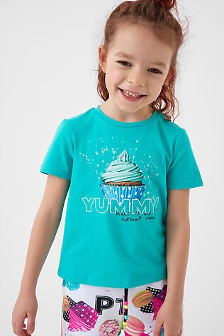 PLAYTODAY Фуфайка трикотажная для девочек (футболка) #1240300