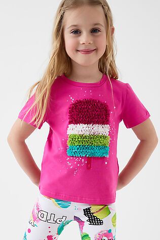 PLAYTODAY Фуфайка трикотажная для девочек (футболка) #1240301