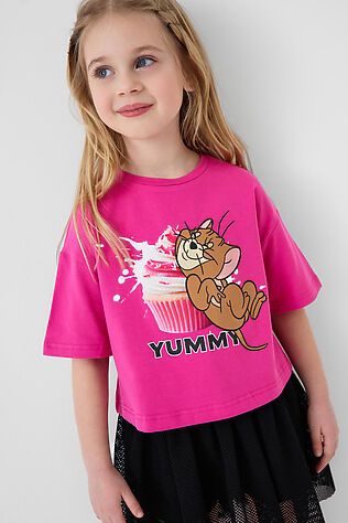 PLAYTODAY Фуфайка трикотажная для девочек (футболка) #1240318