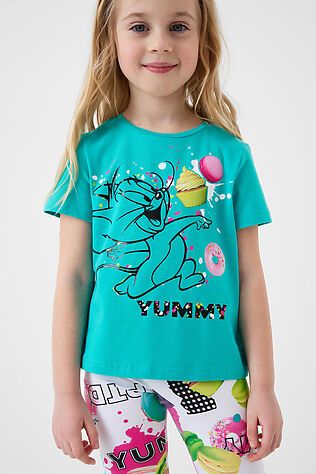 PLAYTODAY Фуфайка трикотажная для девочек (футболка) #1240319