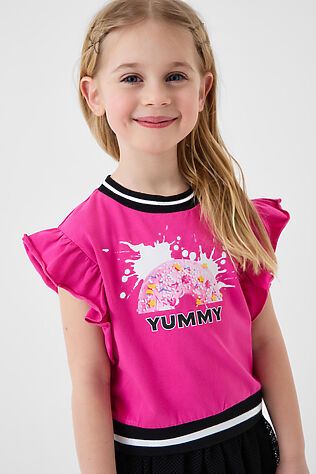 PLAYTODAY Джемпер трикотажный для девочек (футболка) #1240330
