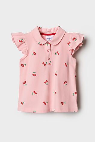 PLAYTODAY Джемпер трикотажный с воротником поло для девочек #1240373