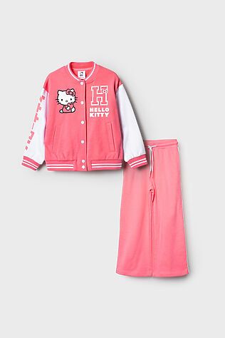 PLAYTODAY Комплект трикотажный для девочек: толстовка, брюки #1240381