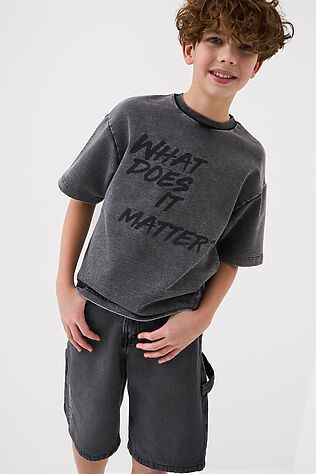 PLAYTODAY Шорты текстильные джинсовые для мальчиков #1240614