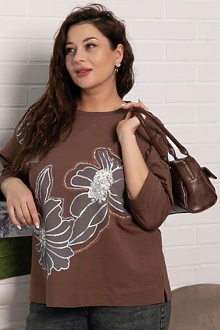 LADY TAIGA Блуза Цветочная рапсодия #1240680